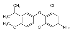 355129-24-7 3,5-dichloro-4-(4-methoxy-3-propan-2-ylphenoxy)aniline