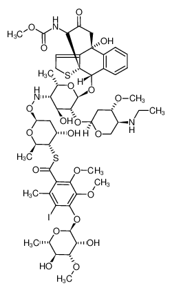 122470-58-0 structure, C54H74IN3O21S2