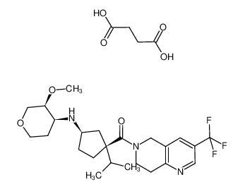 851916-42-2 structure, C28H40F3N3O7