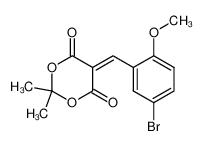 117646-13-6 spectrum, 5-(5-Bromo-2-methoxy-benzylidene)-2,2-dimethyl-[1,3]dioxane-4,6-dione