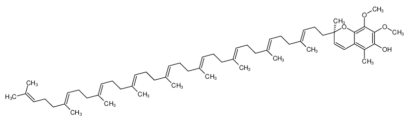 (2R)-7,8-dimethoxy-2,5-dimethyl-2-[(3E,7E,11E,15E,19E,23E,27E,31E)-4,8,12,16,20,24,28,32,36-nonamethylheptatriaconta-3,7,11,15,19,23,27,31,35-nonaenyl]chromen-6-ol 2382-48-1