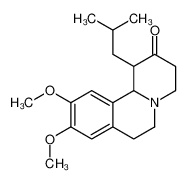9,10-dimethoxy-1-(2-methylpropyl)-1,3,4,6,7,11b-hexahydrobenzo[a]quinolizin-2-one 99672-64-7