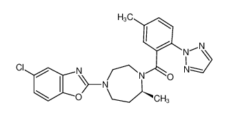 5-氯-2-[(5S)-5-甲基-4-[5-甲基-2-(2H-1,2,3-三唑-2-基)苯甲酰基]-1,4-二氮杂环庚烷-1-基]-1,3-苯并恶唑