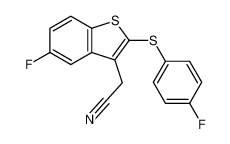 820975-39-1 structure, C16H9F2NS2