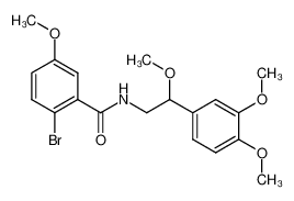 88741-52-0 spectrum, N-(3',4',β-trimethoxyphenethyl)-2-bromo-5-methoxybenzamide