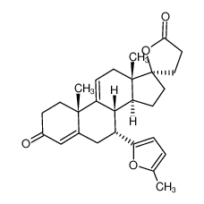 610785-40-5 spectrum, 17β-hydroxy-7α-(5'-methyl-2'-furyl)-pregna-4,9(11)-dien-3-one-21-carboxylic acid γ-lactone