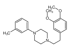 1-[2-(3,4-dimethoxyphenyl)ethyl]-4-(3-methylphenyl)piperazine 1243-53-4