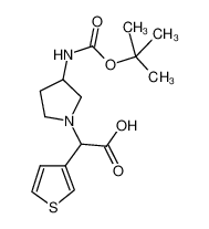 (3-N-boc-氨基-1-吡咯烷)-噻吩-3-乙酸