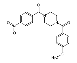 [4-(4-methoxybenzoyl)piperazin-1-yl]-(4-nitrophenyl)methanone