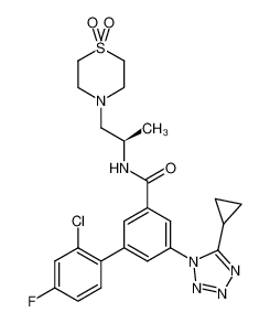 1000584-74-6 structure, C24H26ClFN6O3S