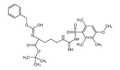 N5-[亚氨基[[(4-甲氧基-2,3,6-三甲基苯基)磺酰基]氨基]甲基]-N2-[(苯基甲氧基)羰基]-L-鸟氨酸叔丁酯