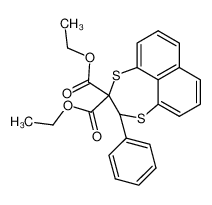 172845-81-7 2,3-dihydro-2,2-bis(ethoxycarbonyl)-3-phenylnaphtho(1,8-ef)(1,4)dithiepin