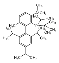 Di-tert-butyl(2′,4′,6′-triisopropyl-3-methoxy-6-methyl-[1,1′-biphenyl]-2-yl)phosphine 1262046-34-3