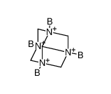 42976-02-3 structure, C6H24B4N4++++