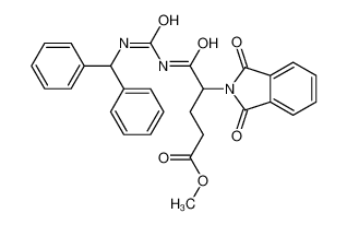 5530-32-5 methyl 5-(benzhydrylcarbamoylamino)-4-(1,3-dioxoisoindol-2-yl)-5-oxopentanoate