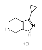 3-cyclopropyl-4,5,6,7-tetrahydro-1H-pyrazolo[3,4-c]pyridine,hydrochloride 733757-90-9