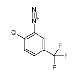 29362-18-3 structure, C7H3ClF3N2+