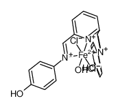 889061-78-3 structure, C19H16Cl2FeN3O3+++