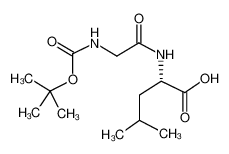 (2S)-4-methyl-2-[[2-[(2-methylpropan-2-yl)oxycarbonylamino]acetyl]amino]pentanoic acid 51871-42-2