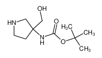 (3-羟甲基吡咯烷-3-基)氨基甲酸叔丁酯