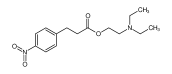 Benzenepropanoic acid, 4-nitro-, 2-(diethylamino)ethyl ester 92700-74-8