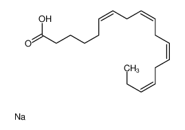 (6E,9E,12E,15E)-octadeca-6,9,12,15-tetraenoic acid,sodium 115610-41-8