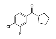 (4-chloro-3-fluorophenyl)-cyclopentylmethanone 898791-60-1