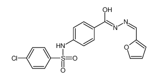 4-[(4-chlorophenyl)sulfonylamino]-N-(furan-2-ylmethylideneamino)benzamide