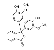 3,3-bis(4-hydroxy-3-methoxyphenyl)-2-benzofuran-1-one 467-25-4