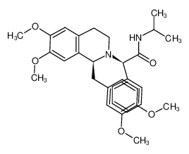 (R)-2-[(S)-(1-3,4-dimethoxybenzyl)-6,7-dimethoxy-3,4-dihydro-1H-isoquinolin-2-yl]-N-isopropyl-2-phenylacetamide 1354039-86-3