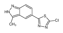 2-chloro-5-(3-methyl-2H-indazol-5-yl)-1,3,4-thiadiazole 1188266-01-4