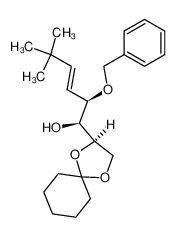 345891-96-5 (1S,2R,E)-2-(benzyloxy)-5,5-dimethyl-1-((R)-1,4-dioxaspiro[4.5]decan-2-yl)hex-3-en-1-ol