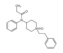 N-[1-oxido-1-(2-phenylethyl)piperidin-1-ium-4-yl]-N-phenylpropanamide 85893-37-4