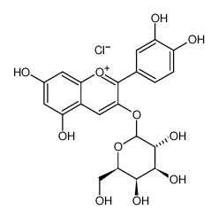 cyanidin 3-O-β-D-galactoside chloride 27661-36-5