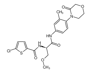 5-氯-N-[(1R)-1-(甲氧基乙基)-2-[[3-甲基-4-(3-氧代-4-吗啉)苯基]氨基]-2-氧代乙基]-2-噻吩羧胺