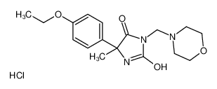 5-(4-ethoxyphenyl)-5-methyl-3-(morpholin-4-ium-4-ylmethyl)imidazolidine-2,4-dione,chloride 98402-03-0