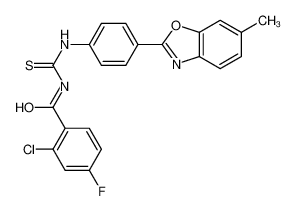 593238-85-8 structure, C22H15ClFN3O2S