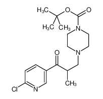 tert-butyl 4-[3-(6-chloropyridin-3-yl)-2-methyl-3-oxopropyl]piperazine-1-carboxylate 886365-66-8