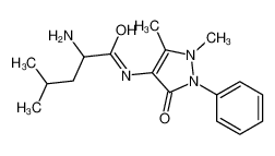 2-amino-N-(1,5-dimethyl-3-oxo-2-phenylpyrazol-4-yl)-4-methylpentanamide 62951-84-2