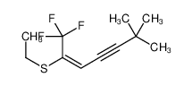 61940-93-0 2-ethylsulfanyl-1,1,1-trifluoro-6,6-dimethylhept-2-en-4-yne