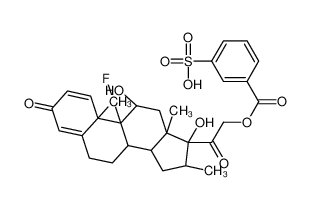 16978-57-7 structure, C29H33FO9S