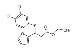 161890-25-1 spectrum, ethyl 3-(3,4-dichlorophenylthio)-3-(2-furyl)propanoate