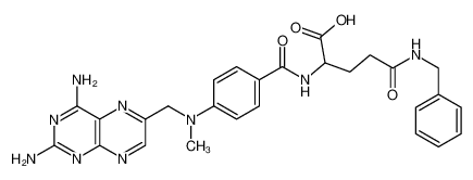 71074-45-8 5-(benzylamino)-2-[[4-[(2,4-diaminopteridin-6-yl)methyl-methylamino]benzoyl]amino]-5-oxopentanoic acid