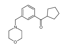 cyclopentyl 3-(MorpholinoMethyl)phenyl ketone 0.98