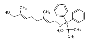 117638-13-8 (Δ2,3E,Δ6,7E)-1-O-tert-butyldiphenylsilyl-3,7-dimethyl-octa-2,6-dien-1,8-diol