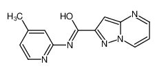 N-(4-Methyl-2-pyridinyl)pyrazolo[1,5-a]pyrimidine-2-carboxamide 677769-36-7