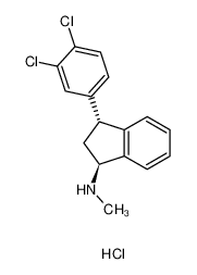 (1R,3S)-3-(3,4-二氯苯基)-N-甲基-1-茚满胺盐酸盐(1:1)