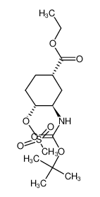 (1S,3R,4R)-3-[(tert-butoxycarbonyl)amino]-4-[(methylsulfonyl)oxy]cyclohexanecarboxylic acid ethyl ester 365997-36-0
