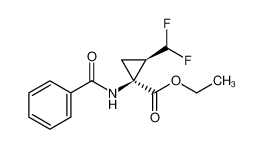 ethyl (1S,2R)-1-benzamido-2-(difluoromethyl)cyclopropane-1-carboxylate 1083005-84-8