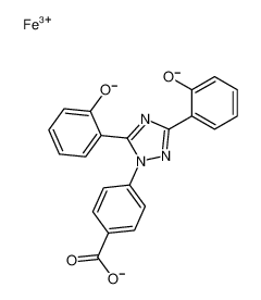 4-[3,5-bis(2-oxidophenyl)-1,2,4-triazol-1-yl]benzoate,iron(3+) 554435-83-5